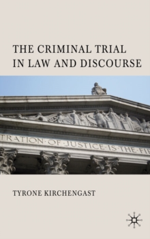 Image for The criminal trial in law and discourse