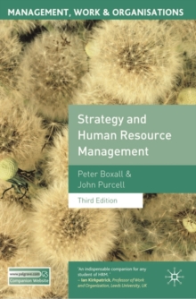 Image for Strategy and human resource management