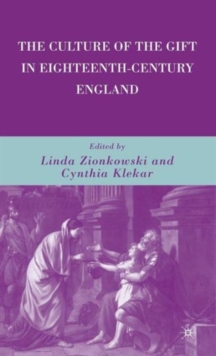 Culture of the Gift in Eighteenth-Century England