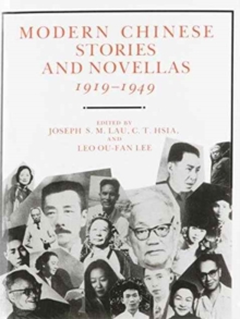 Image for Modern Chinese Stories and Novellas, 1919-1949