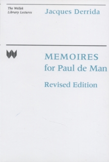 Image for Memoires for Paul de Man