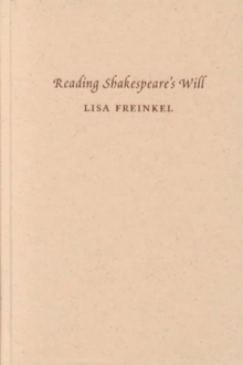 Image for Reading Shakespeare's Will