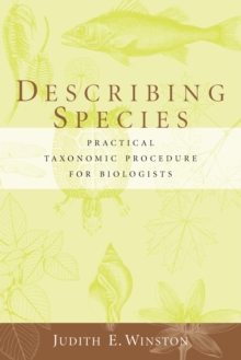 Image for Describing Species - Practical Taxonomic Procedure for Biologists
