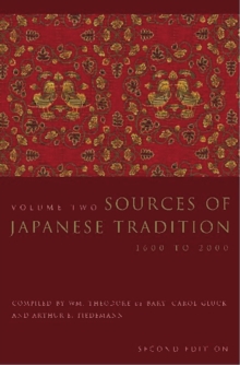Image for Sources of Japanese Tradition: 1600 to 2000