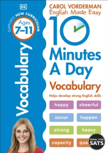 Image for 10 Minutes A Day Vocabulary, Ages 7-11 (Key Stage 2) : Supports the National Curriculum, Helps Develop Strong English Skills
