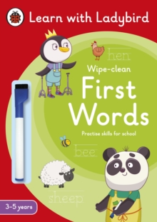 Image for First Words: A Learn with Ladybird Wipe-Clean Activity Book 3-5 years