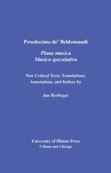 Image for Prosdocimo de'Beldomandi's Musica Plana and Musica Speculativa
