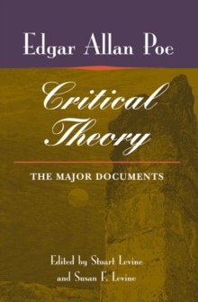 Image for Poe's critical theory: the major documents