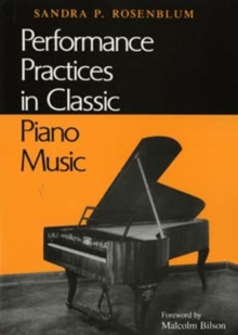 Image for Performance Practices in Classic Piano Music
