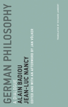 Image for German philosophy: a dialogue