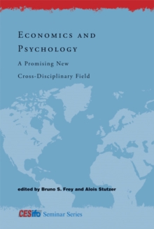 Image for Economics and psychology  : a promising new cross-disciplinary field