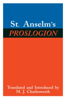St. Anselm's Proslogion