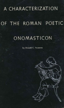 Characterization of the Roman Poetic Onomasticon
