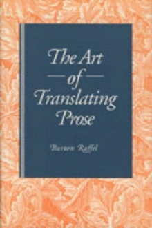 Image for The Art of Translating Prose