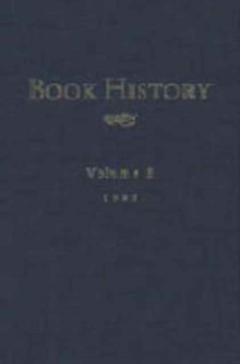 Book History, Vol. 1