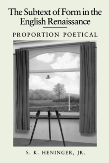 Subtext of Form in the English Renaissance