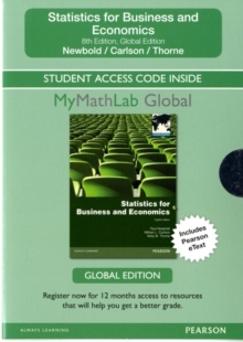 Image for Student Access Card for Statistics for Business and Economics: Global Edition