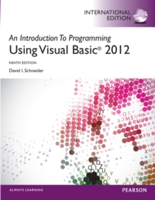 Image for An introduction to programming using Visual Basic  2012