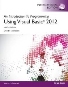 Image for An introduction to programming using Visual Basic 2012