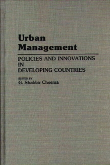 Image for Urban Management : Policies and Innovations in Developing Countries