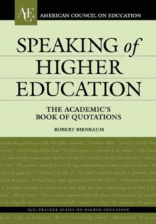 Speaking of Higher Education