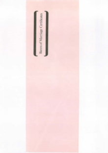 Banns of Marriage Certificate Book Mb6