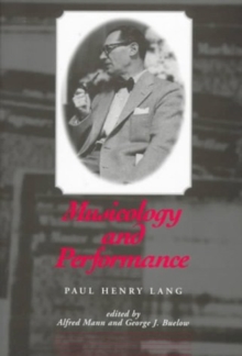 Image for Musicology and Performance