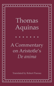 Image for A commentary on Aristotle's De Anima