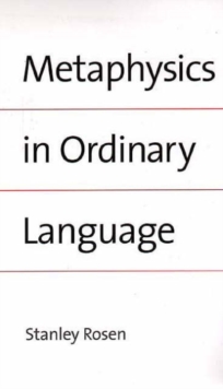 Metaphysics in Ordinary Language