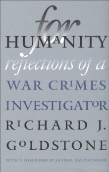Image for For humanity: reflections of a war crimes investigator