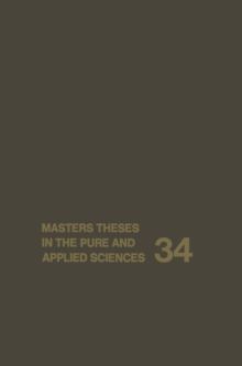 Image for Masters' Theses in the Pure and Applied Sciences
