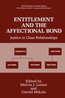 Image for Entitlement and the Affectional Bond
