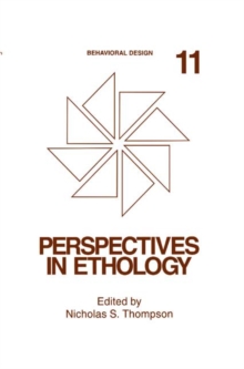 Image for Perspectives in Ethology : Volume 11: Behavioral Design
