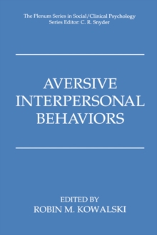 Image for Aversive interpersonal behaviors