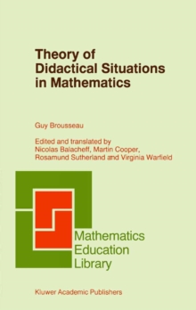 Image for Theory of didactical situations in mathematics: didactique des mathematiques, 1970-1990