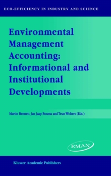 Image for Environmental management accounting: informal and institutional developments