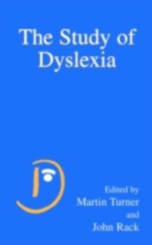 Image for The study of dyslexia
