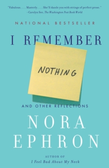 Image for I remember nothing and other reflections
