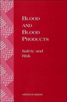 Image for Blood and blood products  : safety and risk