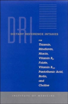 Image for Dietary reference intakes for thiamin, riboflavin, niacin, vitamin B6, folate, vitamin B12, pantothenic acid, biotin, and choline  : a report of the Standing Committee on the Scientific Evaluation of