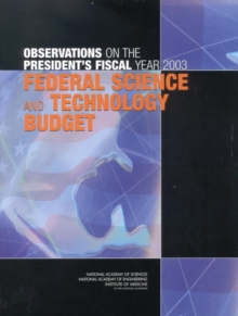 Image for Observations on the President's Fiscal Year 2003 Federal Science and Technology Budget