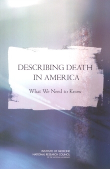 Image for Describing Death in America: What We Need to Know: Executive Summary