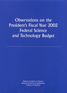 Image for Observations on the President's Fiscal Year 2002 Federal Science and Technology Budget