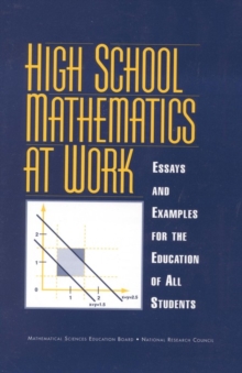 Image for High School Mathematics at Work: Essays and Examples for the Education of All Students