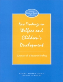 Image for New findings on welfare and children's development: summary of a research briefing