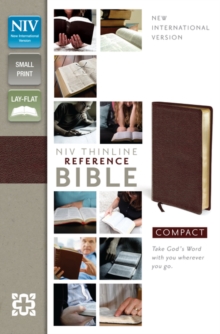 Image for NIV, Thinline Reference Bible, Compact, Bonded Leather, Burgundy, Red Letter Edition
