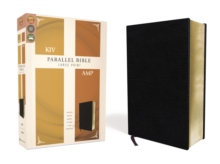Image for KJV, Amplified, Parallel Bible, Large Print, Bonded Leather, Black, Red Letter : Two Bible Versions Together for Study and Comparison