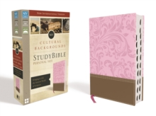 Image for NIV, Cultural Backgrounds Study Bible, Personal Size, Imitation Leather, Pink/Brown, Indexed, Red Letter Edition : Bringing to Life the Ancient World of Scripture