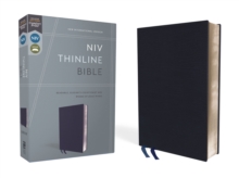Image for NIV, Thinline Bible, Bonded Leather, Navy, Red Letter, Comfort Print