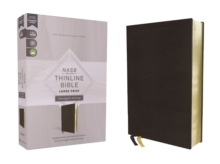 NASB, Thinline Bible, Large Print, Passaggio Setting, Leathersoft, Black, Red Letter, 1995 Text, Comfort Print: Elegantly uniting single and double columns into one Passaggio Setting Bible design